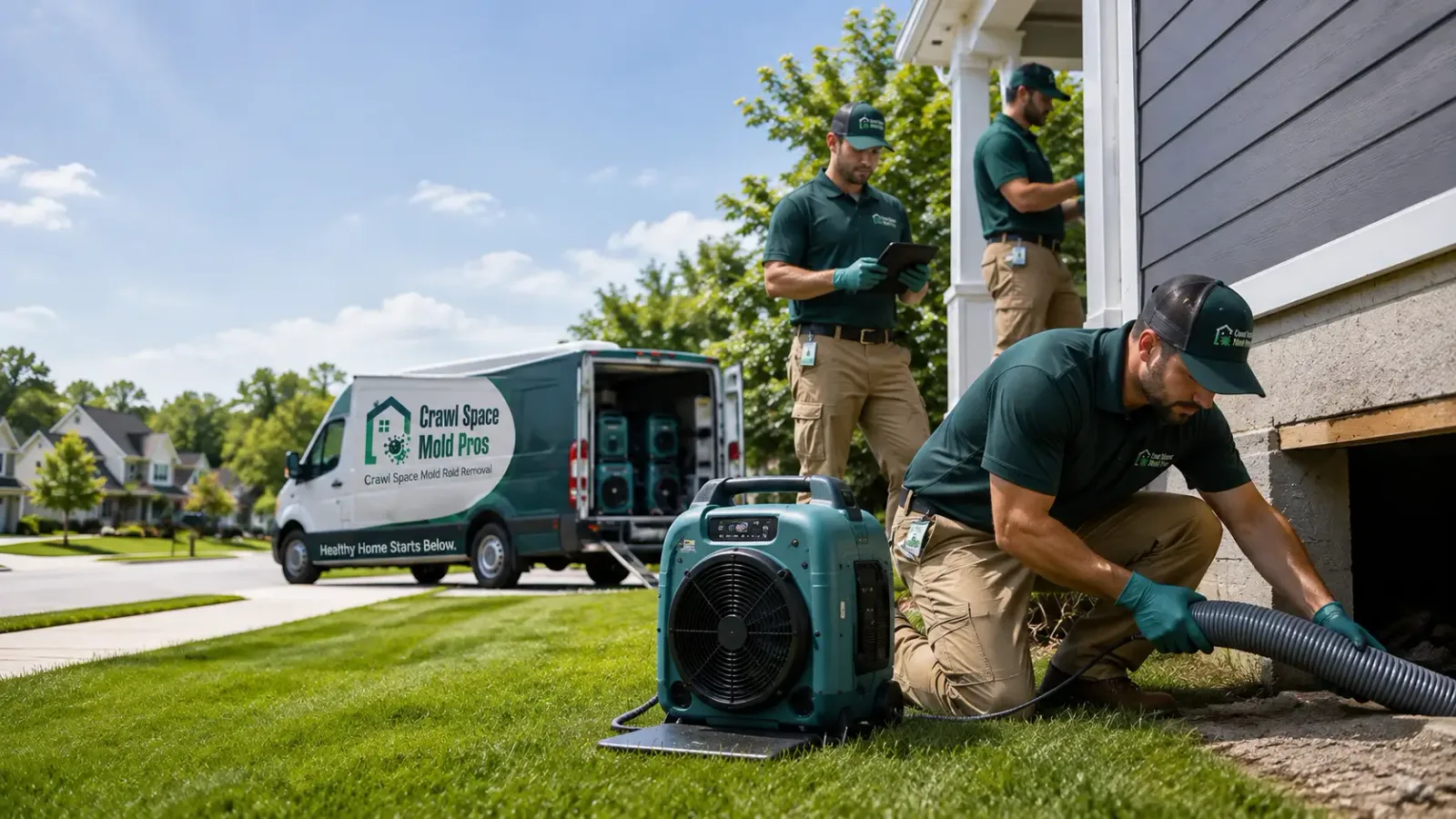 Crawl Space Mold Removal in Hordville, NE